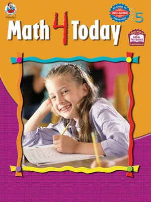cover image of Math 4 Today, Grade 5